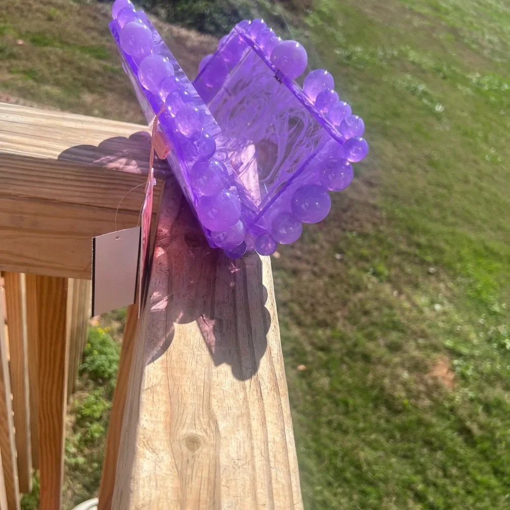 Cult Gaia Purple Clutch - Picture 3 of 9